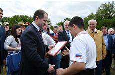 Михаил Бабич и Николай Меркушкин наградили победителей кубка ПФО по парашютному спорту