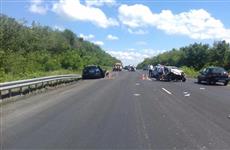 На трассе М-5 в Самарской области погибли два человека при столкновении Infiniti и Opel