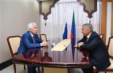 Рустам Минниханов и Владимир Васильев договорились о развитии сотрудничества между Татарстаном и Дагестаном