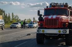 Под Самарой погибли водители двух столкнувшихся и загоревшихся грузовиков