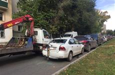 В Самаре эвакуатор повредил четыре машины