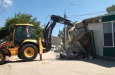В Самаре снесли кафе около речного причала