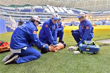 Медицинская команда ЧМ-2018 провела тренировку на стадионе 