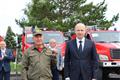 Премьер-министр Удмуртии Роман Ефимов вручил пожарным ключи от 10 новых автоцистерн 