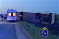 На трассе под Самарой перевернулся автобус, пострадали пятеро