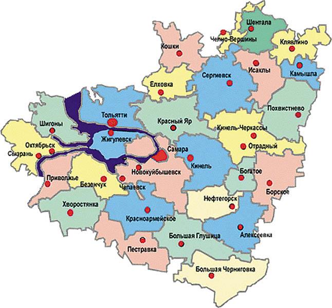 Карта самарской области клявлинского района самарской области