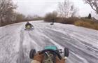 Видео с тремя картингистами на замерзшей реке в Тольятти впечатлило Daily Mail