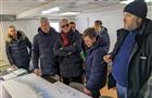 В Тольятти продолжают строить набережную в зимних условиях