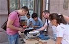 Мастер-класс по печати на одежде собрал самарцев на пешеходной ул. Куйбышева