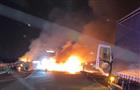 В массовом ДТП на трассе М5 погиб водитель загоревшегося автомобиля