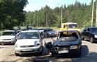 В Тольятти на ул. Газонаполнительной столкнулись три автомобиля