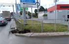 На Московском шоссе ограничено движение из-за провала асфальта 