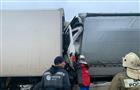Два грузовика и легковушка столкнулись в Самарской области
