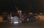 В Самаре водитель Volkswagen врезался в дорожный знак и уронил его на другую машину
