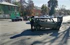 "Нива" и Hyundai столкнулись на ул. Авроры в Самаре