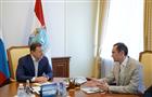 Дмитрий Азаров провел встречу с первым зампредседателя правления Сбербанка Александром Ведяхиным