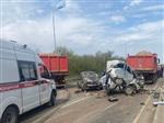 Восемь машин столкнулись на трассе под Самарой