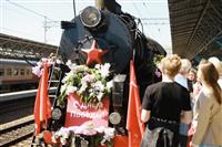 "Паровоз Победы" проехал по Куйбышевской железной дороге