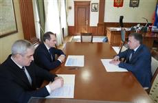 Состоялась рабочая встреча главы республики с главным судебным приставом Мордовии Александром Пеунковым