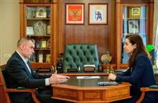 Глава Марий Эл провел рабочую встречу с замруководителя Центрального аппарата ЛДПР  Марией Воропаевой