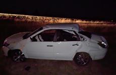 В Приволжском районе пьяный водитель на Lada перевернулся в кювет 