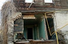 В Самаре рухнула стена дома