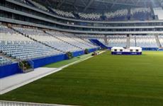 На "Самара Арене" создают техническую зону футбольного поля