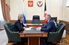 Ольга Абрамова встретилась с председателем Госсовета Удмуртии Владимиром Невоструевым  