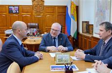 Александр Соколов встретился с новым директором кирово-чепецкого филиала "Уралхим" Андреем Семенюком