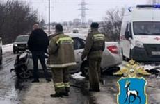 В Самарской области автомобилистка погибла в ДТП