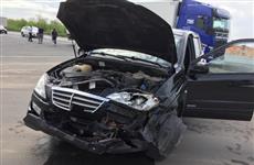 В Сызрани женщина, нарушив ПДД, попала в автоаварию
