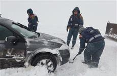 Всего в затор на трассе в Алексеевском районе попали 40 автомобилей