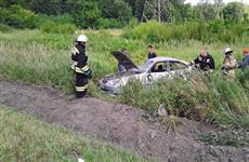 Три человека пострадали в опрокинувшейся в кювет иномарке на трассе М-5