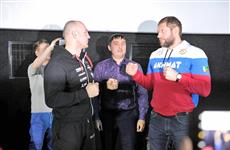 Александр Емельяненко и Шимон Байор встретились в Самаре в преддверии мартовской "Битвы на Волге"