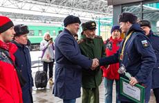 Чемпиона мира по греко-римской борьбе среди военнослужащих торжественно встретили в Самаре