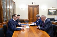 Артем Здунов встретился с президентом Торгово-промышленной палаты России Сергеем Катыриным