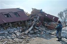 Мощный взрыв газа разрушил дом в Красноярском районе