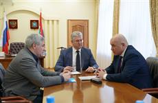 Виктор Кудряшов провел рабочую встречу с уполномоченным по защите прав предпринимателей Эдуардом Харченко