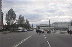 В Самаре Renault Logan врезался в мотоцикл
