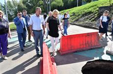 Провалы асфальта на набережной устранят в течение двух недель