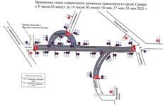 В Самаре три дня будет ограничено движение транспорта из-за велосоревнований
