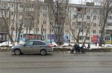 В Самаре произошло первое в этом году ДТП с мотоциклом
