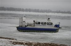 На Проране загорелось судно на воздушной подушке