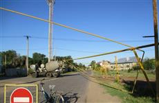 В Рождествено КамАЗ снес газопровод