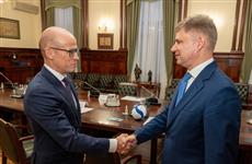 Олег Белозеров и Александр Бречалов обсудили итоги и перспективы совместной работы республики и РЖД