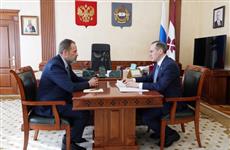 Артем Здунов и Игорь Комаров обсудили итоги социально-экономического развития Мордовии