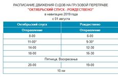 На волжской грузовой переправе изменилось расписание