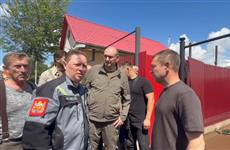 Глава Оренбуржья прибыл в Бугуруслан, где объявлен режим ЧС из-за ливневых дождей