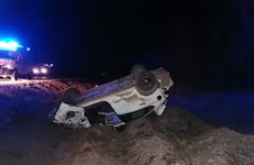 Под Самарой Volkswagen улетел в кювет, два человека погибли