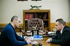 Денис Паслер провел рабочую встречу с главой Оренбурга Дмитрием Кулагиным
